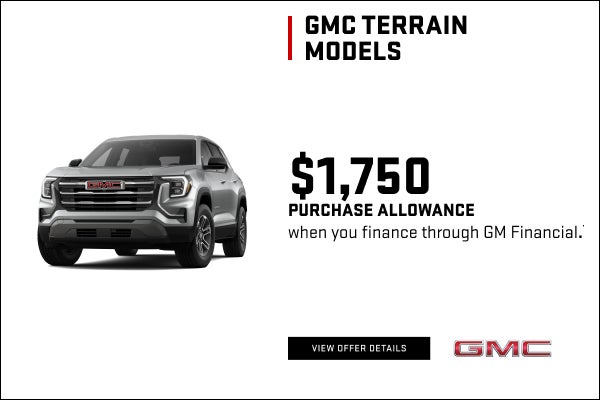 $1,750 PURCHASE ALLOWANCE when you finance through GM Financial.1